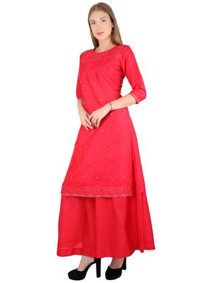 embroidered straight kurta - 17541438 - Standard Image - 2