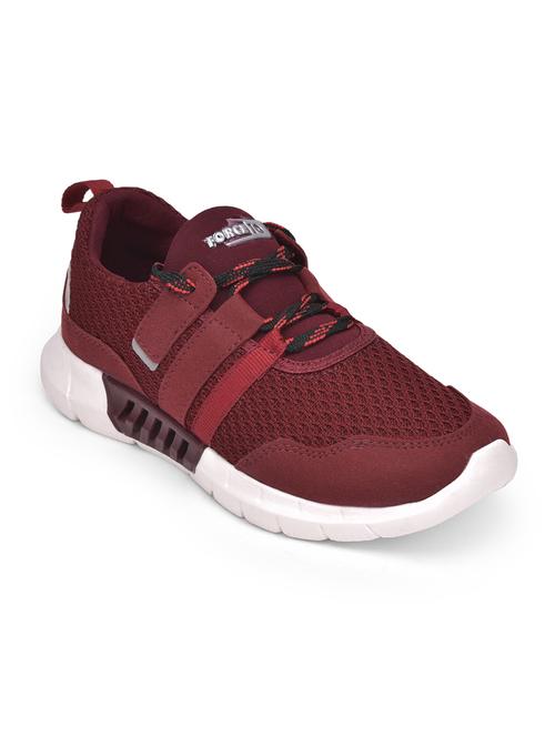 red mesh slip on sports shoes - 17541441 - Standard Image - 1