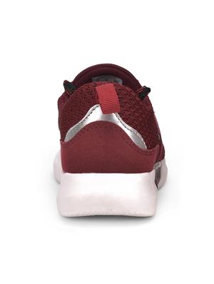 red mesh slip on sports shoes - 17541441 - Standard Image - 3