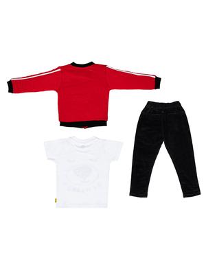 red cotton full length sets twin sets - 17541445 - Standard Image - 2