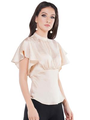 bell sleeved ruffle top - 17542064 - Standard Image - 2