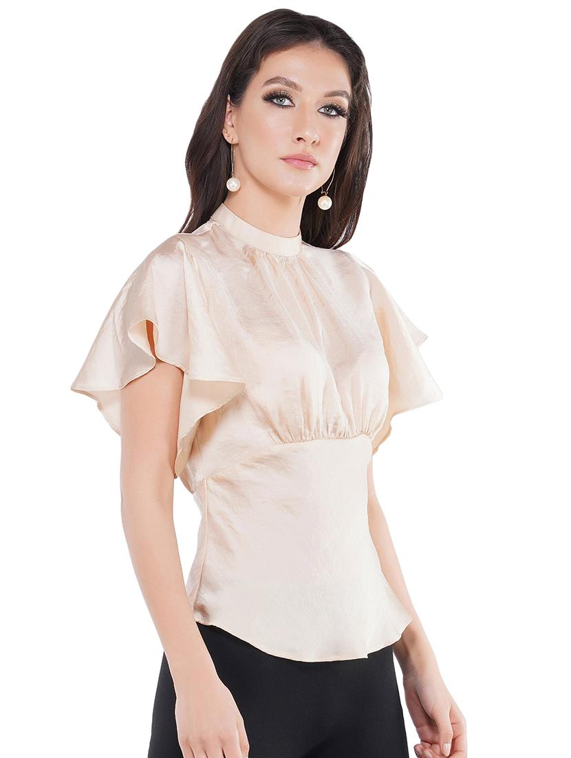 bell sleeved ruffle top - 17542064 - Zoom Image - 2