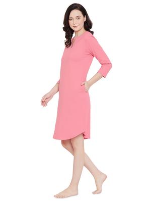 notch neck solid sleepshirt - 17542204 - Standard Image - 2