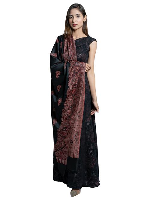 black wool shawl - 17542229 - Standard Image - 1