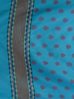 blue wool shawl - 17542230 - Standard Image - 3