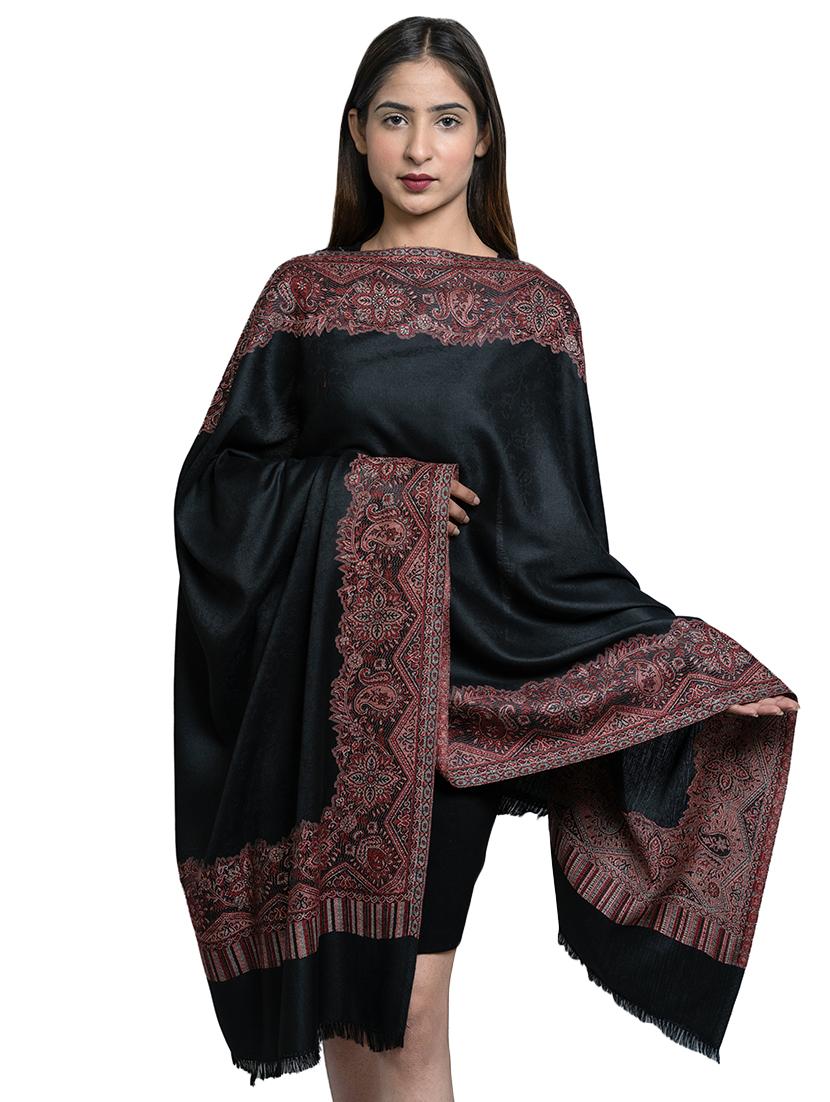 black wool shawl - 17542231 - Zoom Image - 1