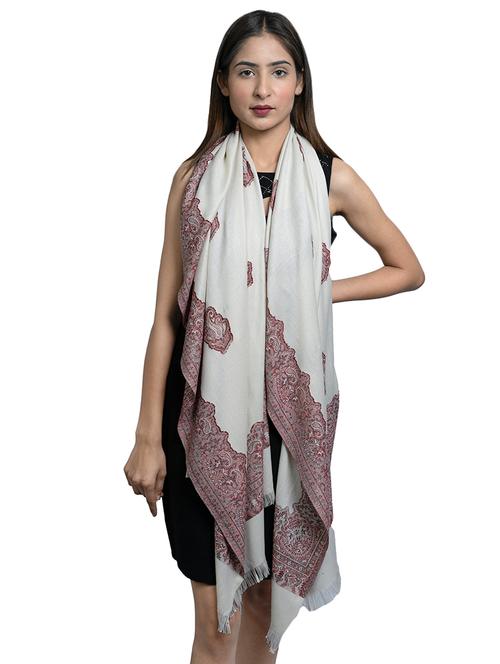 white wool shawl - 17542233 - Standard Image - 1