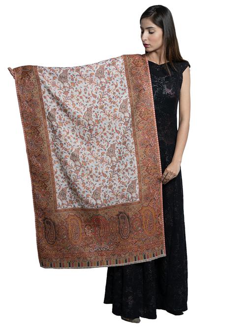 beige wool shawl - 17542237 - Standard Image - 1