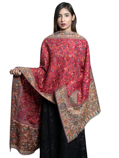 pink wool shawl - 17542240 - Standard Image - 1