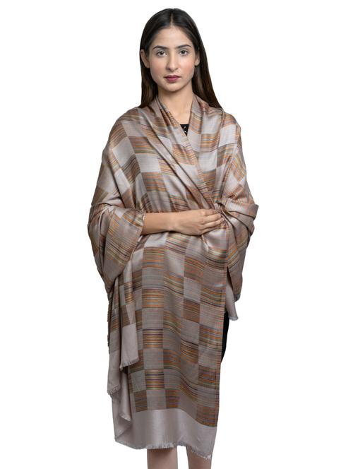 beige wool shawl - 17542243 - Standard Image - 1