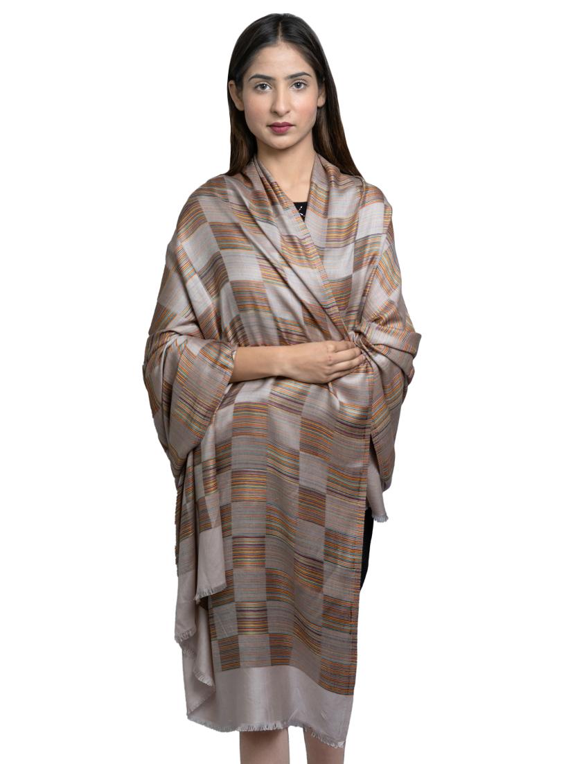 beige wool shawl - 17542243 - Zoom Image - 1