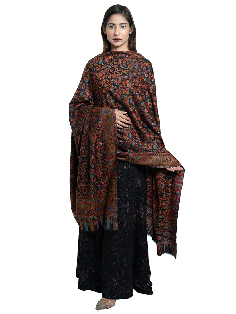 black wool shawl - 17542246 - Zoom Image - 1