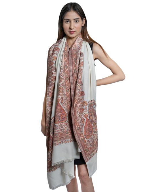white wool shawl - 17542247 - Standard Image - 1