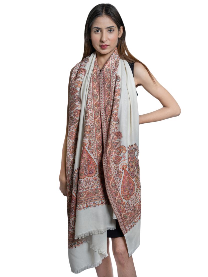 white wool shawl - 17542247 - Zoom Image - 1