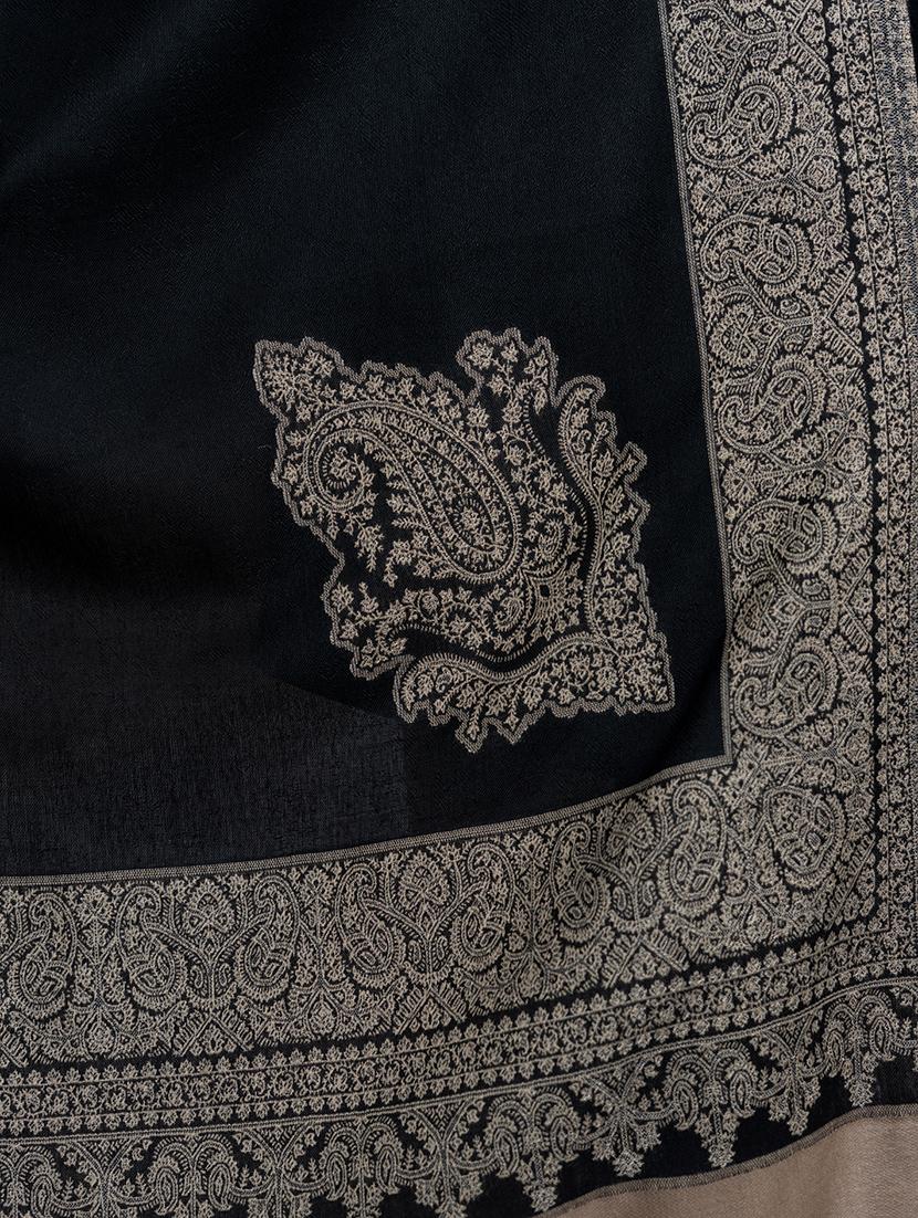 black wool shawl - 17542248 - Zoom Image - 2