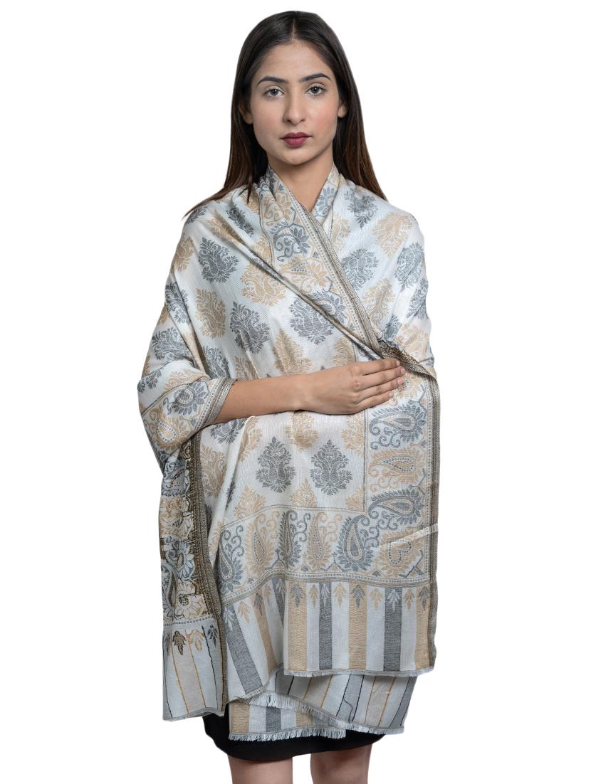 beige wool shawl - 17542249 - Zoom Image - 1