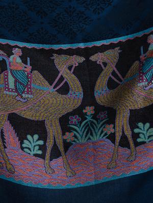 navy blue wool shawl - 17542252 - Standard Image - 2