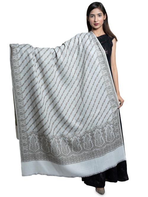 white wool shawl - 17542253 - Standard Image - 1
