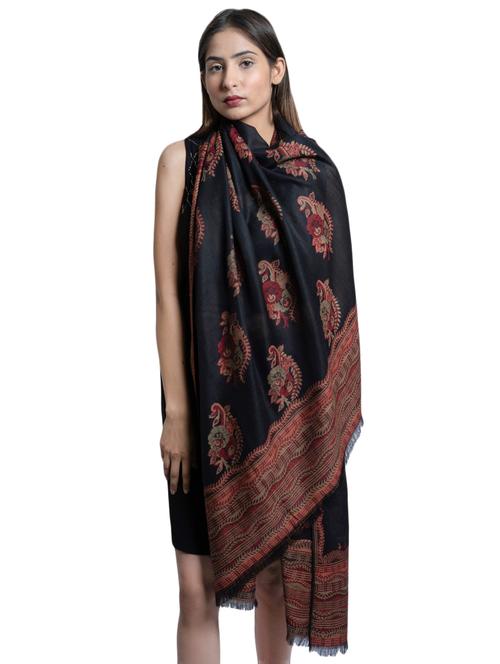 black wool shawl - 17542261 - Standard Image - 1