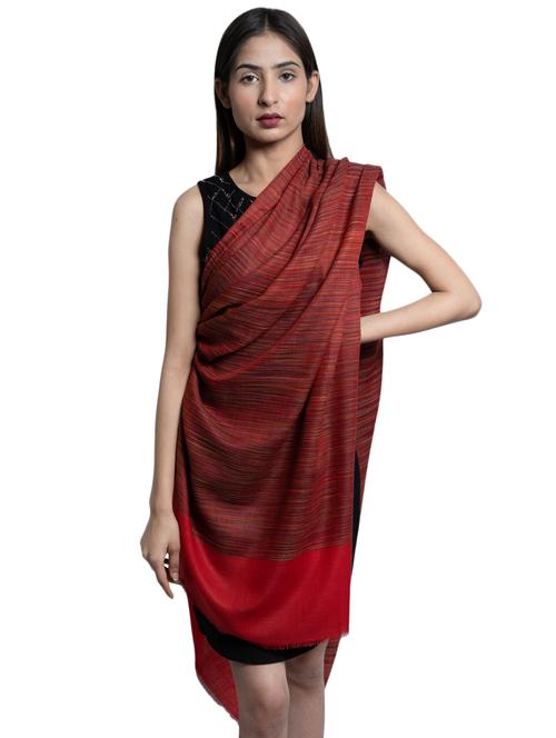 red wool shawl - 17542271 - Standard Image - 1