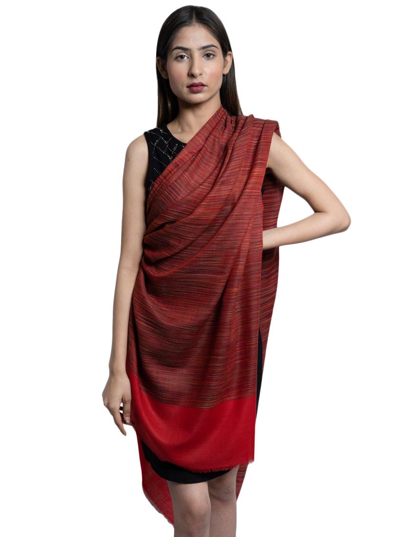 red wool shawl - 17542271 - Zoom Image - 1