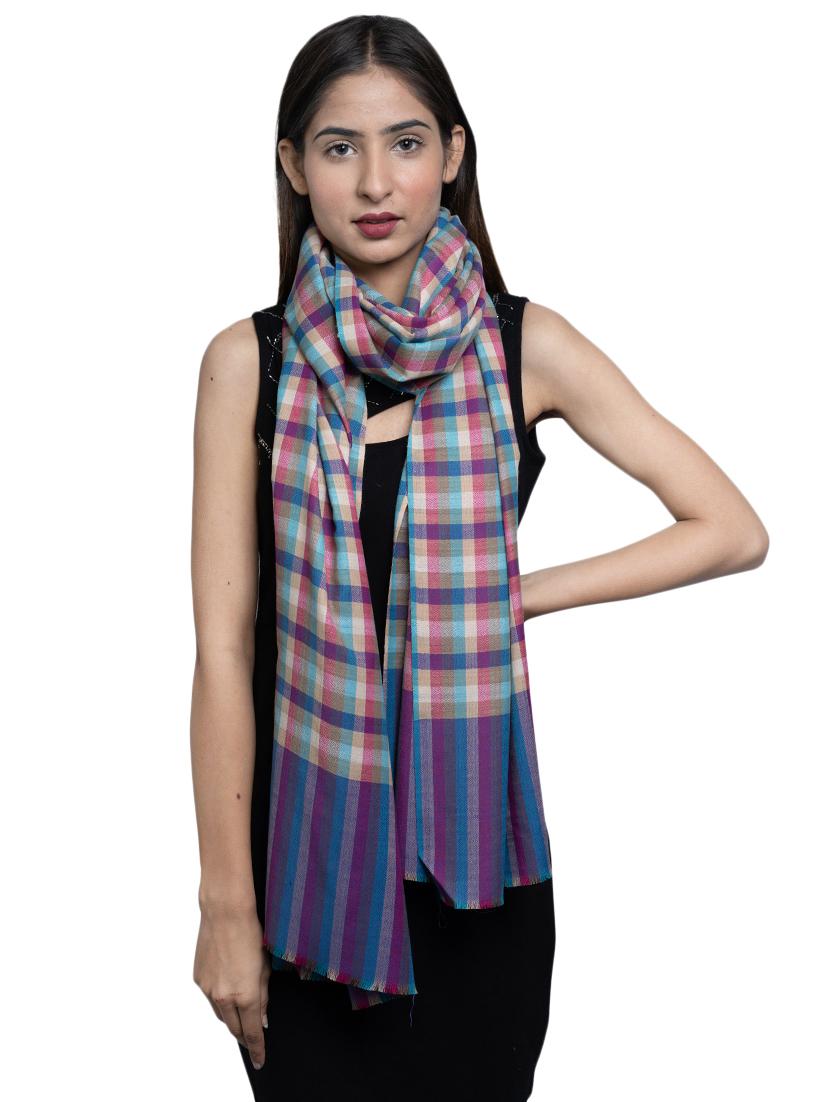 multi colored wool shawl - 17542274 - Zoom Image - 1