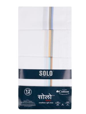 white cotton handkerchief set of 12 - 17542283 - Standard Image - 2