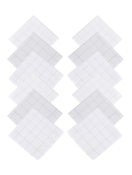 white cotton handkerchief set of 12 - 17542286 - Standard Image - 1