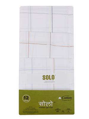 white cotton handkerchief set of 12 - 17542286 - Standard Image - 2