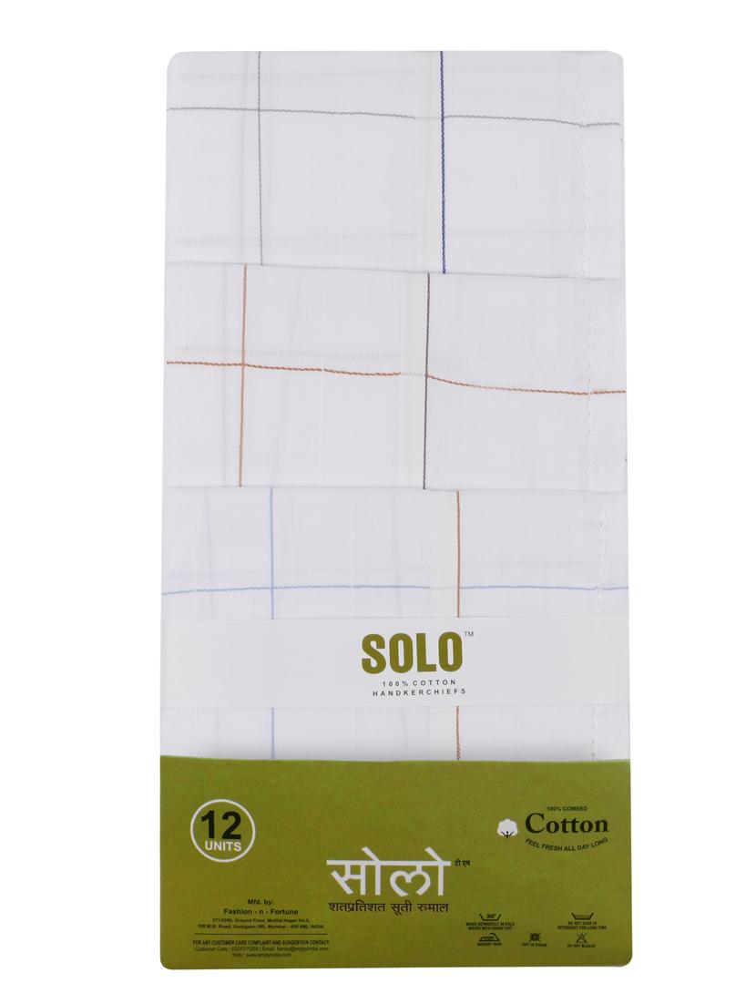 white cotton handkerchief set of 12 - 17542286 - Zoom Image - 2