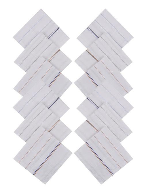 white cotton handkerchief set of 12 - 17542287 - Standard Image - 1