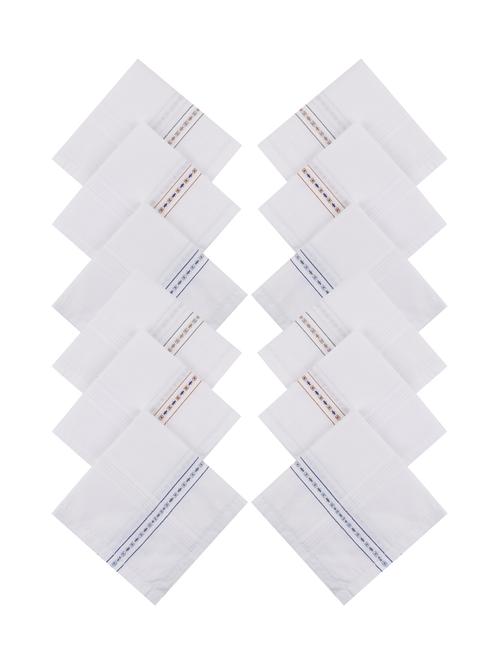 white cotton handkerchief set of 12 - 17542290 - Standard Image - 1