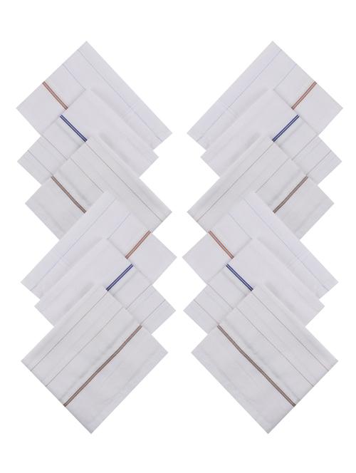 white cotton handkerchief set of 12 - 17542292 - Standard Image - 1