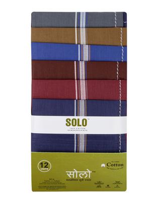 multi-coloured cotton handkerchief set of 12 - 17542294 - Standard Image - 2