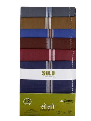 multi-coloured cotton handkerchief set of 12 - 17542295 - Standard Image - 2
