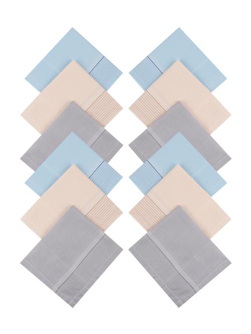 multi-coloured cotton handkerchief set of 12 - 17542298 - Standard Image - 1