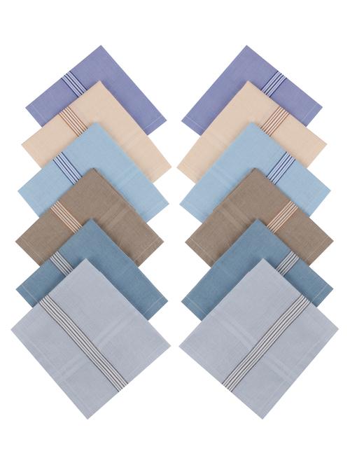 multi-coloured cotton handkerchief set of 12 - 17542301 - Standard Image - 1
