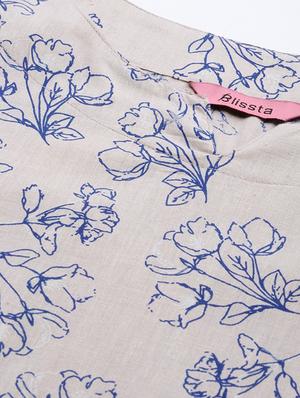 floral straight kurta - 17542306 - Standard Image - 5