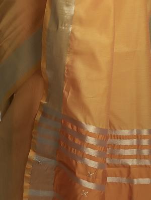 solid plain saree with blouse - 17542317 - Standard Image - 3