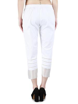lace detail solid capri - 17542321 - Standard Image - 3
