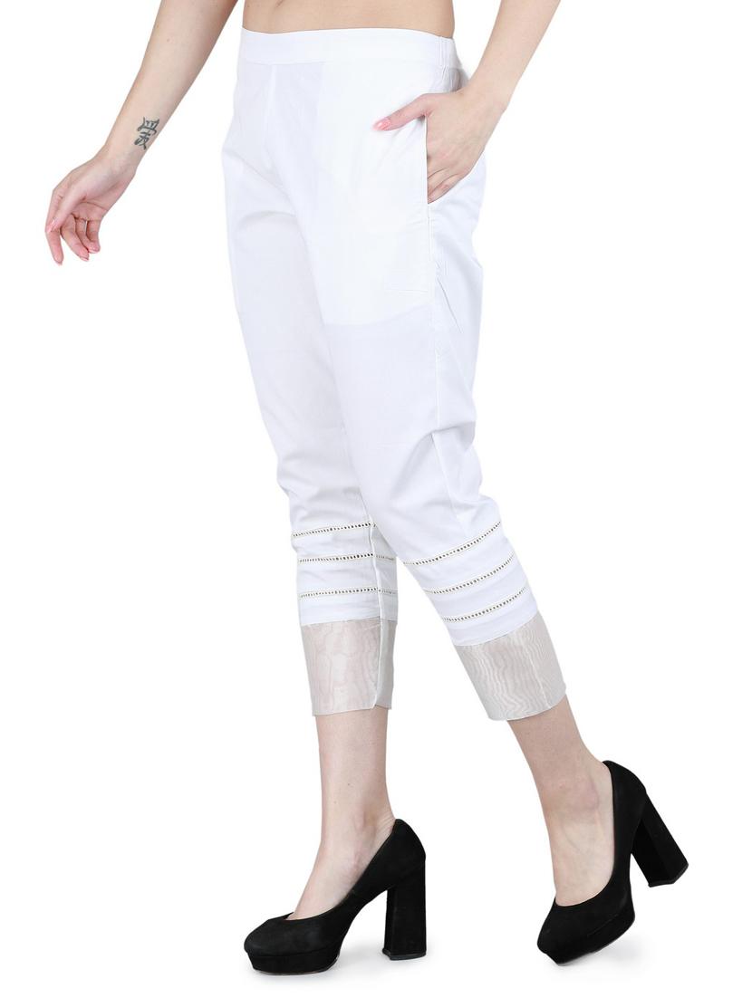 lace detail solid capri - 17542321 - Zoom Image - 2
