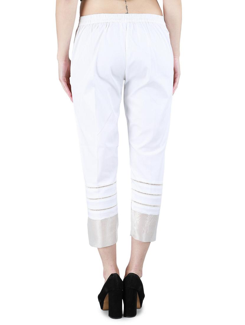 lace detail solid capri - 17542321 - Zoom Image - 3
