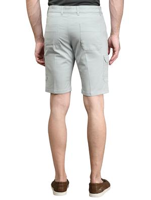 grey solid bermuda shorts - 17542386 - Standard Image - 3