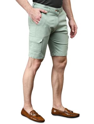 green solid bermuda shorts - 17542388 - Standard Image - 2