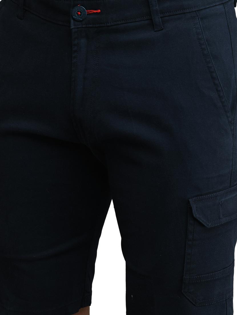 navy blue solid bermuda shorts - 17542390 - Zoom Image - 5