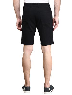 black solid bermuda shorts - 17542392 - Standard Image - 3