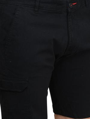 black solid bermuda shorts - 17542392 - Standard Image - 5