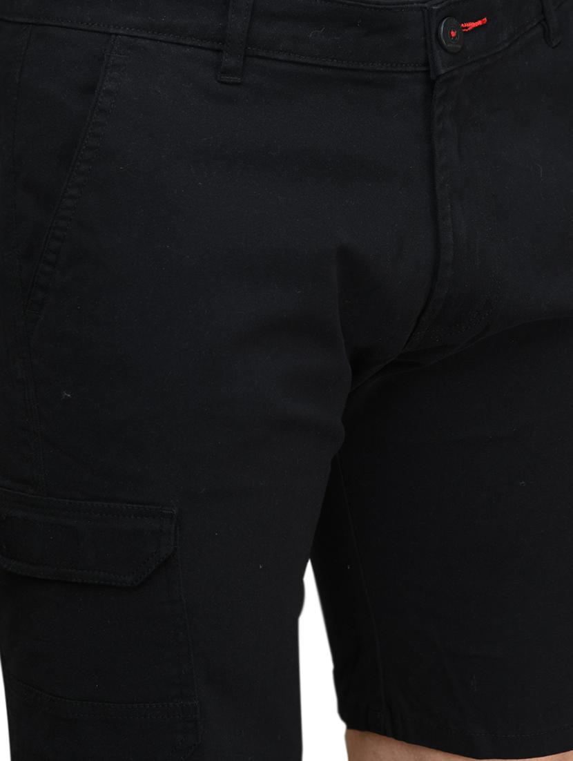 black solid bermuda shorts - 17542392 - Zoom Image - 5