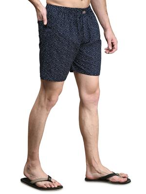navy blue printed boxer - 17542393 - Standard Image - 2