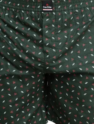 green printed boxer - 17542394 - Standard Image - 5